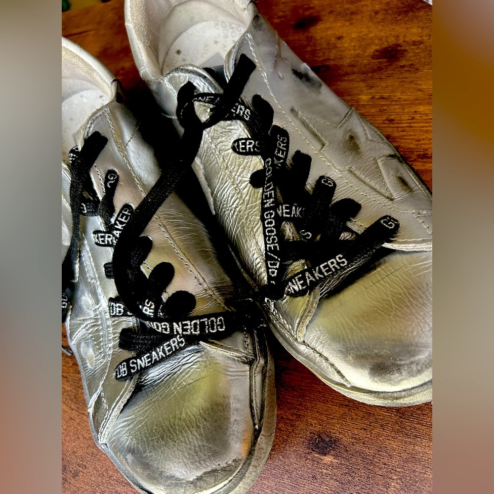 Golden Goose Sneakers Worn once. Too big for me. Perfect condition.